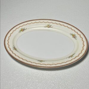 VINTAGE 1948-1954  Meito China made in Japan Oval Serving Platter